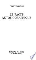 Le pacte autobiographique