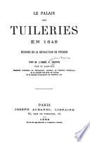 Le palais des Tuileries en 1848
