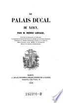 Le palais ducal de Nancy