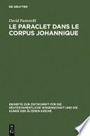 Le Paraclet dans le corpus johannique