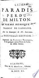 Le Paradis perdu de Milton