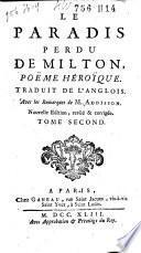 Le paradis perdu de Milton