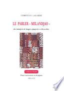 Le parler « melandjao » des immigrés de langue espagnole en Roussillon