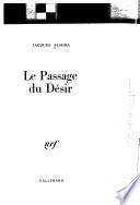 Le passage du désir