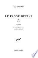 Le passé défini: 1954