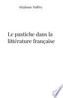 Le pastiche dans la littérature française