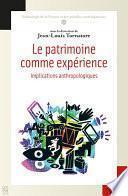 Le patrimoine comme expérience