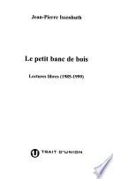 Le petit banc de bois