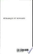Le Petrarquisme Au Xvi Siecle Petrarque Et Ronsard