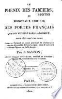 Le Phénix des fabliers ou morceaux choisis des poètes français qui ont excellé dans l'apologue depuis 1600 jusqu'à nos jours