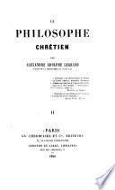Le philosophie chrétien