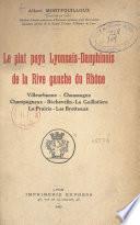 Le plat pays lyonnais-dauphinois de la rive gauche du Rhône