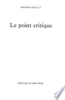Le point critique