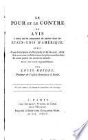 Le pour et le contre