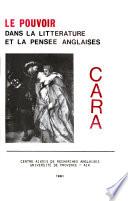 Le Pouvoir dans la littérature et la pensée anglaises