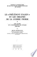 Le précédent italien et les origines de la guerre froide