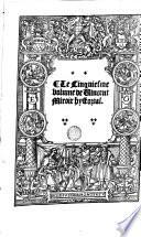 Le premier[-cinquiesme! volume de Vincent Miroir hystorial