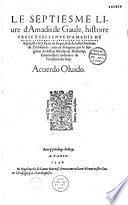 Le Premier [- le douziesme] livre de Amadis de Gaule...traduict par ... Nicolas de Herberay...