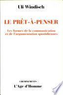 Le prêt-à-penser