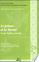 Le prince et la norme