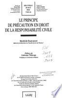 Le principe de précaution en droit de la responsabilité civile
