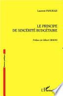 Le principe de sincérité budgétaire