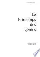 Le Printemps des génies