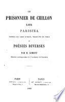 Le prisonnier de Chillon, Lara, Parisina