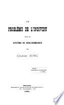 Le problème de l'individu dans le système de Schleiermacher