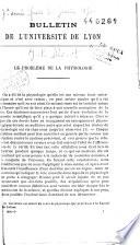 Le problème de la physiologie