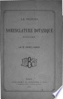 Le procès de la nomenclature botanique et zoologique