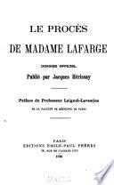 Le procès de Madame Lafarge