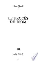 Le procès de Riom