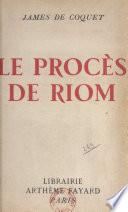 Le procès de Riom