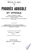 Le Progrès agricole et viticole