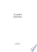 Le Projet littéraire