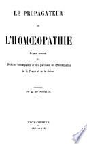 Le Propagateur de l'homoeopathie