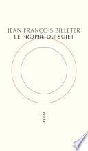 Le Propre du sujet