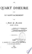 Le quart d'heure pour le Saint-Sacrement