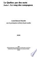 Le Québec par des mots