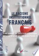 Le racisme institutionnel français