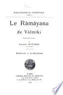 Le Râmâyana de Vālmīki