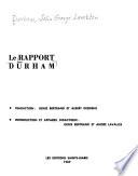 Le rapport Durham