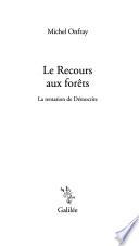 Le recours aux forêts