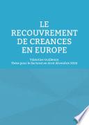 Le recouvrement de créances en Europe