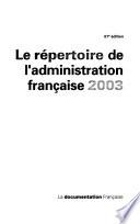 Le Répertoire de l'administration française