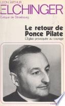 Le retour de Ponce Pilate