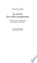 Le retour des villes européennes