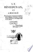 Le réve d'un an, ou abrégé des principaux énéments de la Révolution Belgique ...