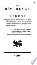 Le Rêve D'Un An, Ou Abrégé